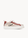 Chloé Chloe' Chloè Lauren Low Top Sneakers In White - Brown 1