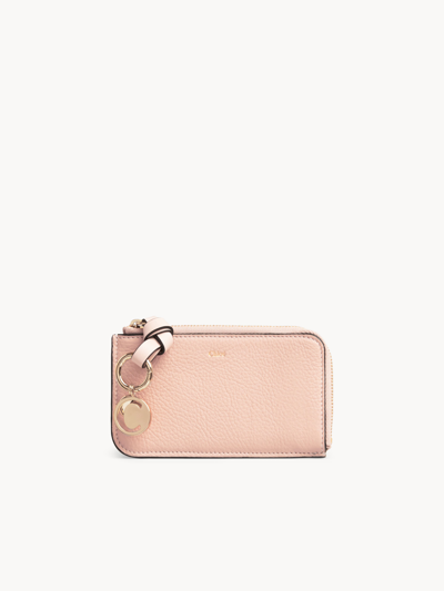 Chloé Alphabet Coin Purse In Pink