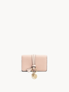 Chloé Alphabet Card Holder In Rose
