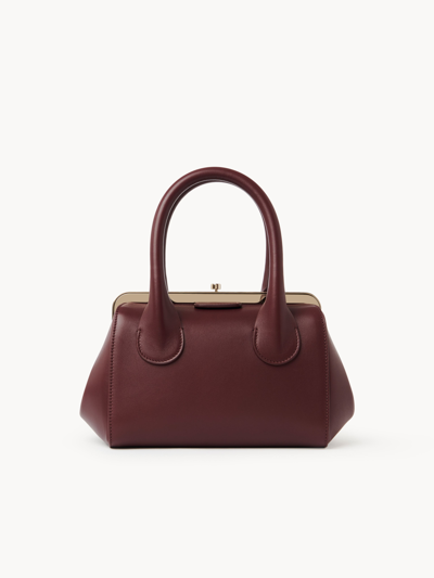 Chloé Small Joyce Frame Bag In Burgundy | ModeSens