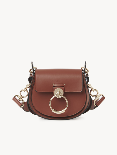 Chloé Small Tess Bag In Brun