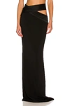 Monot High-rise Cutout Maxi Skirt In Black