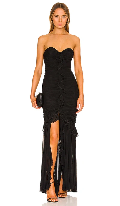 Majorelle Giules Gown In Black