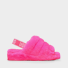 Ugg Women's Fluff Yeah Sheepskin Slingback Slippers In Pink