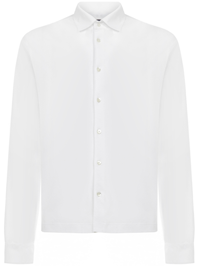 Herno Technical Jersey Shirt In White