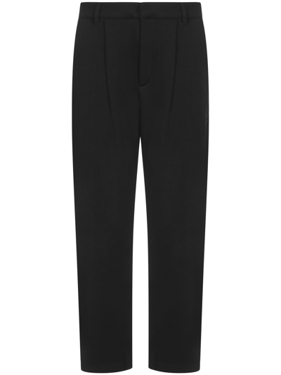 Opening Ceremony Logo-patch Relaxed Trousers In Black