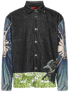 424 Apocalypse Garden Shirt Jacket In Black