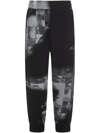 A-cold-wall* Brushstroke-print Cotton-jersey Track Pants In Black