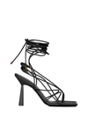 Gia Borghini Giaborghini Rosie Self-tie Sandals In Black