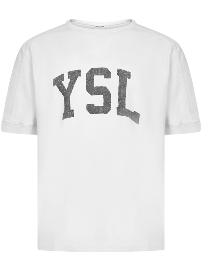 Saint Laurent Ysl Vintage T-shirt In White | ModeSens Saint Laurent Ysl Vintage T-shirt In White | ModeSens