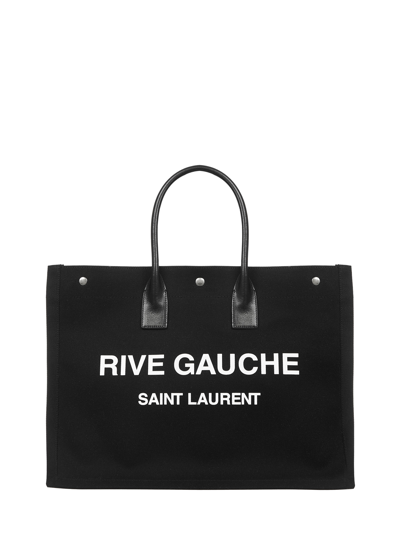 Saint Laurent Rive Gauche Tote Bag In Metallic