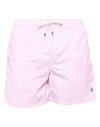 Polo Ralph Lauren Logo Swim Shorts In Pink