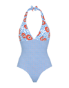 Iu Rita Mennoia One-piece Swimsuits In Azure