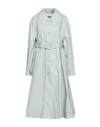 Jil Sander Overcoats In Sage Green
