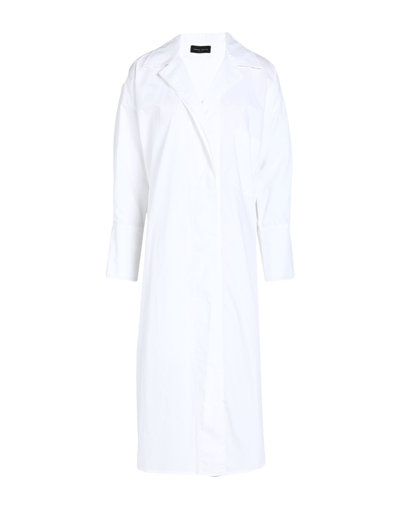 Roberto Collina Overcoats In White