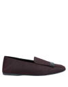 Sergio Rossi Loafers In Maroon