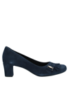 GEOX GEOX WOMAN PUMPS MIDNIGHT BLUE SIZE 8 SOFT LEATHER