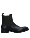 Alexander Mcqueen Man Ankle Boots Black Size 7 Soft Leather In Black