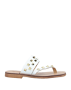 Chatulle Toe Strap Sandals In White
