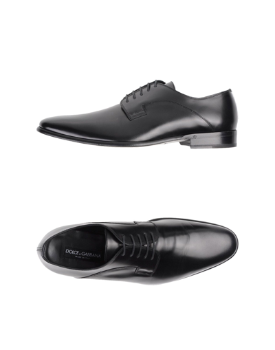 Dolce & Gabbana Lace-up Shoes In Black