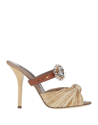 Dolce & Gabbana Sandals In Beige