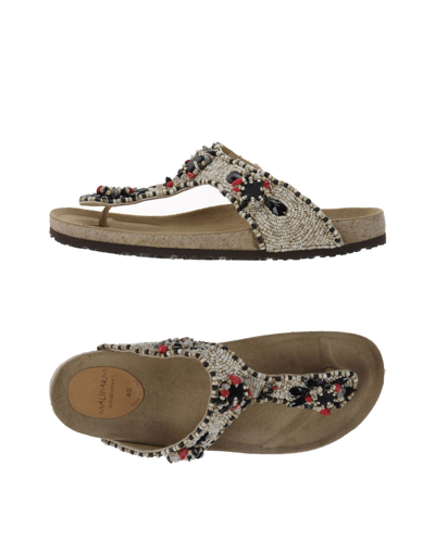 Maliparmi Toe Strap Sandals In Ivory