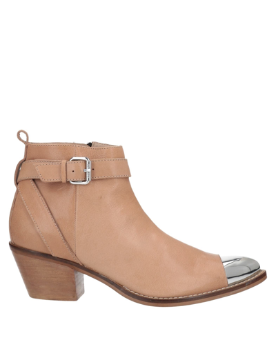 Twinset Ankle Boots In Beige