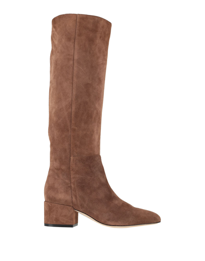 Sergio Rossi Knee Boots In Brown