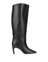 Gia Couture Knee Boots In Black