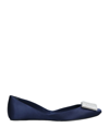 Roger Vivier Ballet Flats In Dark Blue