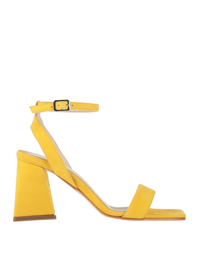 Luca Valentini Sandals In Yellow