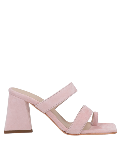 Luca Valentini Toe Strap Sandals In Pink
