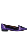 A.testoni Loafers In Purple