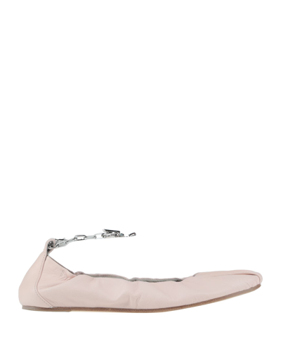 Vic Matie Ballet Flats In White