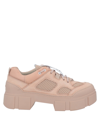 Vic Matie Vic Matiē Woman Sneakers Blush Size 6 Textile Fibers, Soft Leather In Pink