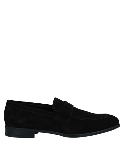 DOUCAL'S DOUCAL'S MAN LOAFERS BLACK SIZE 10.5 LEATHER