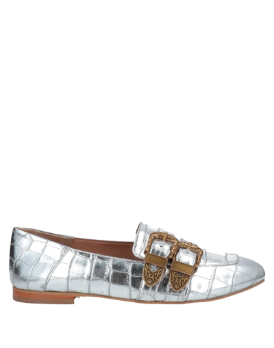 Twinset Loafers In Silver