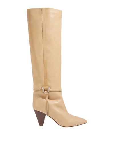 Isabel Marant Knee Boots In Beige
