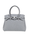 SAVE MY BAG SAVE MY BAG WOMAN HANDBAG GREY SIZE - PEEK (POLYETHER - ETHER - KETONE), POLYAMIDE, ELASTANE