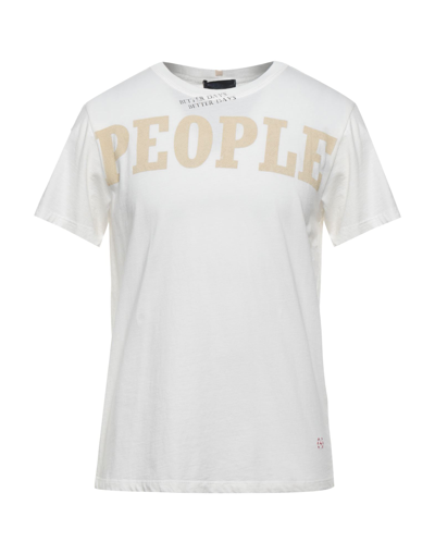 People (+)  T-shirts In White