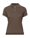 Polo Ralph Lauren Polo Shirts In Brown