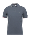 Sun 68 Polo Shirts In Grey