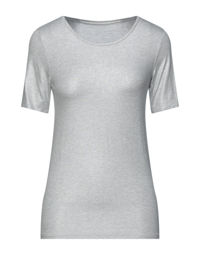 Majestic T-shirts In Light Grey