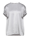 Brunello Cucinelli Blouses In Light Grey