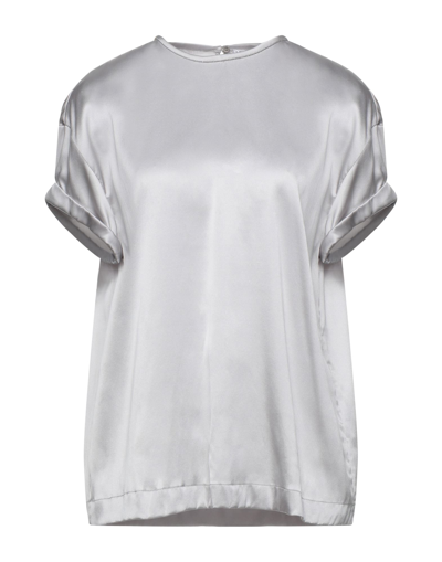 Brunello Cucinelli Blouses In Light Grey