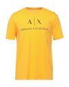 Armani Exchange T-shirts In Ocher
