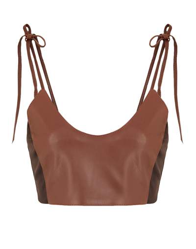 8 By Yoox Tops In Brown