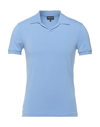 Giorgio Armani Polo Shirts In Blue