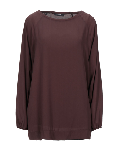 Alpha Studio Blouses In Brown