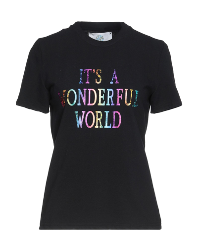 Alberta Ferretti T-shirts In Black